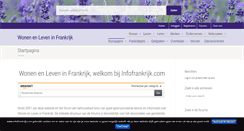 Desktop Screenshot of infofrankrijk.com