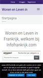 Mobile Screenshot of infofrankrijk.com