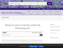 Tablet Screenshot of infofrankrijk.com